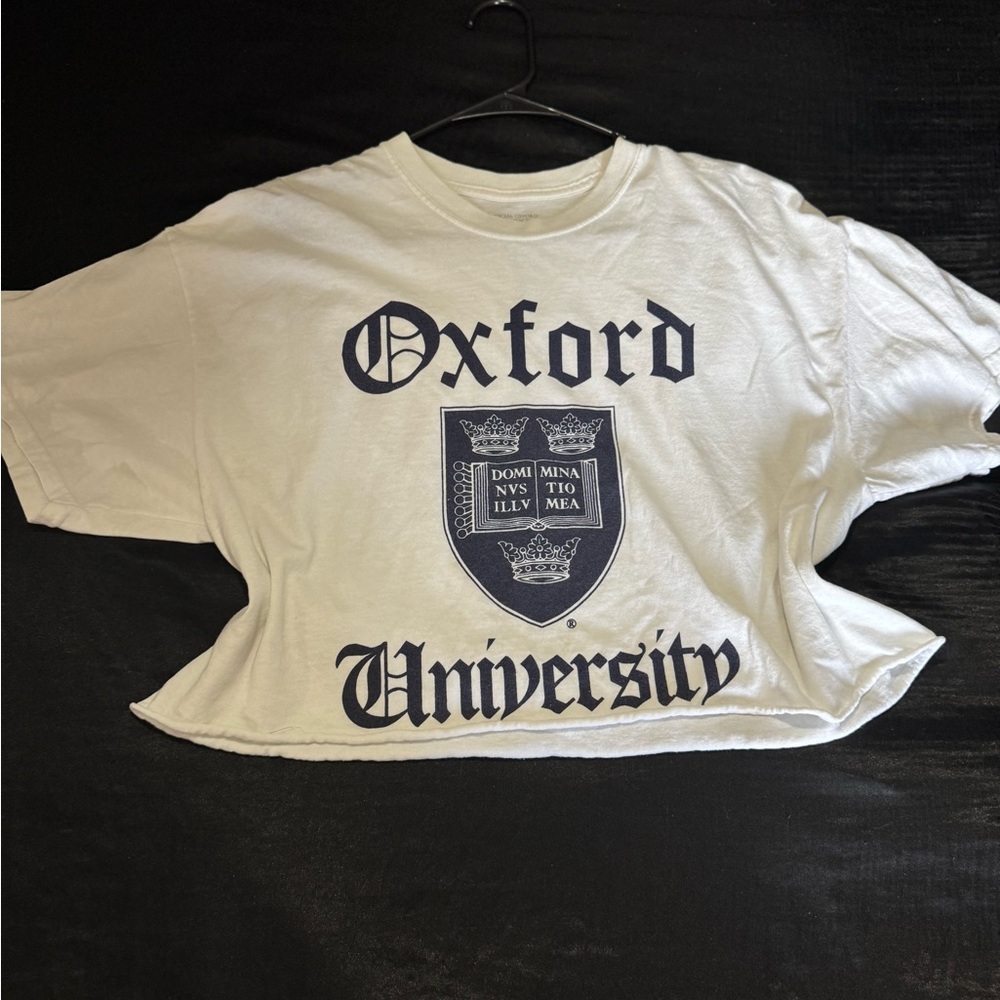 Official Oxford University Graphic Crop Top